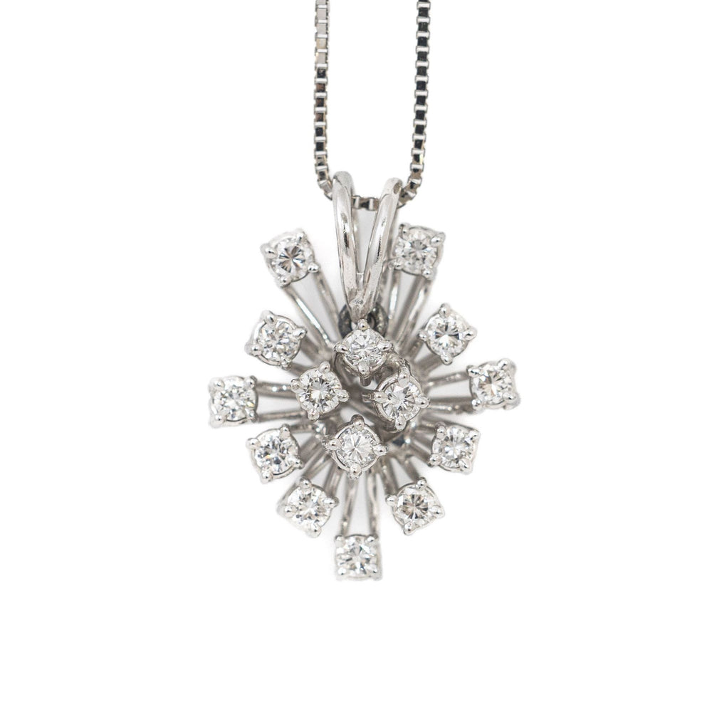 18k White Gold Necklace with Diamonds