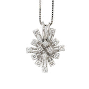 Collier en Or blanc 18k avec Diamants