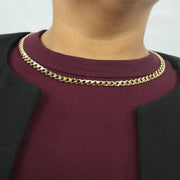 18k Yellow Gold Necklace - Cuban Link