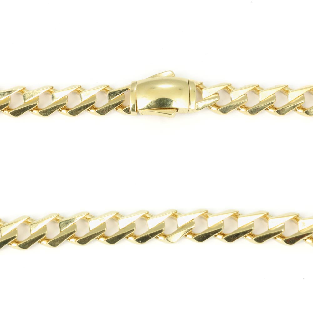 18k Yellow Gold Necklace - Cuban Link
