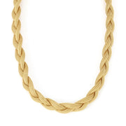 Collana in oro giallo 18k - Maglia torchon "girocollo"