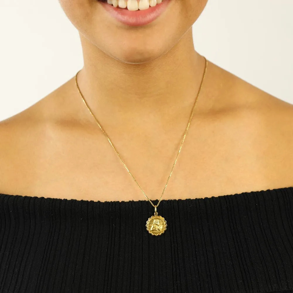 Collier en Or jaune 18k - Motif "Ange"