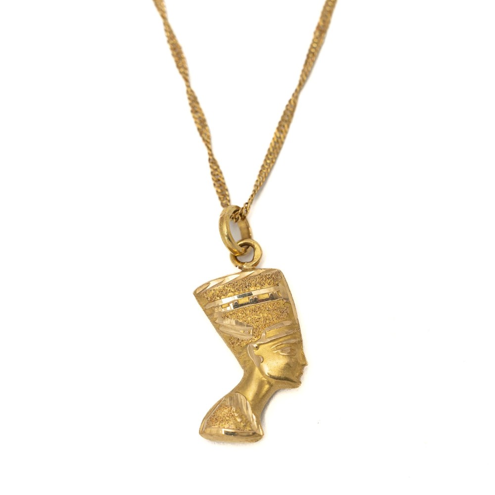 Collier en Or jaune 18k - Motif "Nefertiti"
