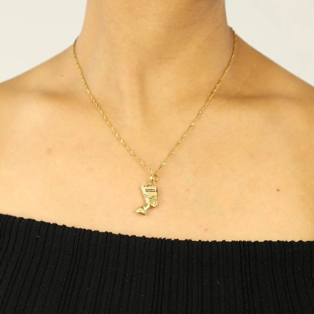 Collier en Or jaune 18k - Motif "Nefertiti"