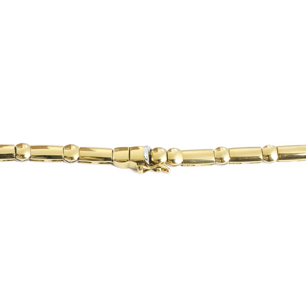 18k Yellow Gold Necklace with Diamonds