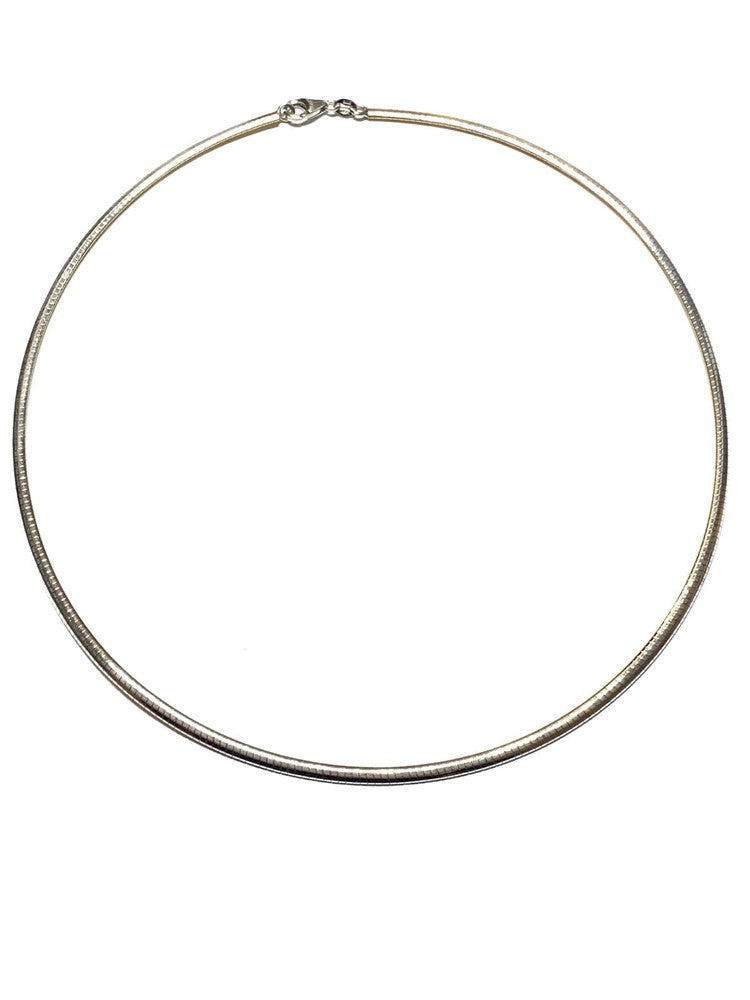 Collier en Or jaune et blanc 18k - Maille Serpent