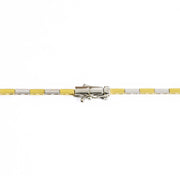 Collier en Or jaune et blanc 18k avec Rubis, Emeraude et Diamants