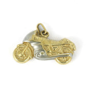 Pendentif deux Ors 18k - Motif "Moto"