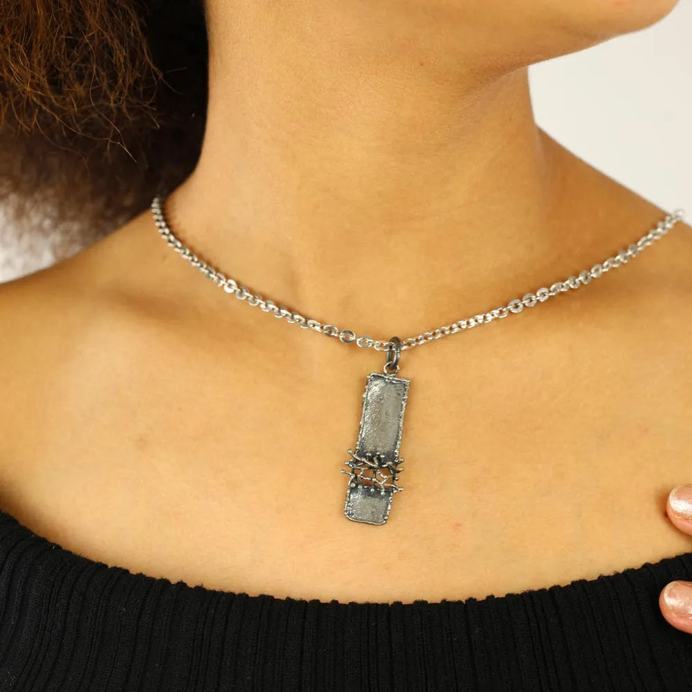Sterling Silver Pendant - Contemporary Design