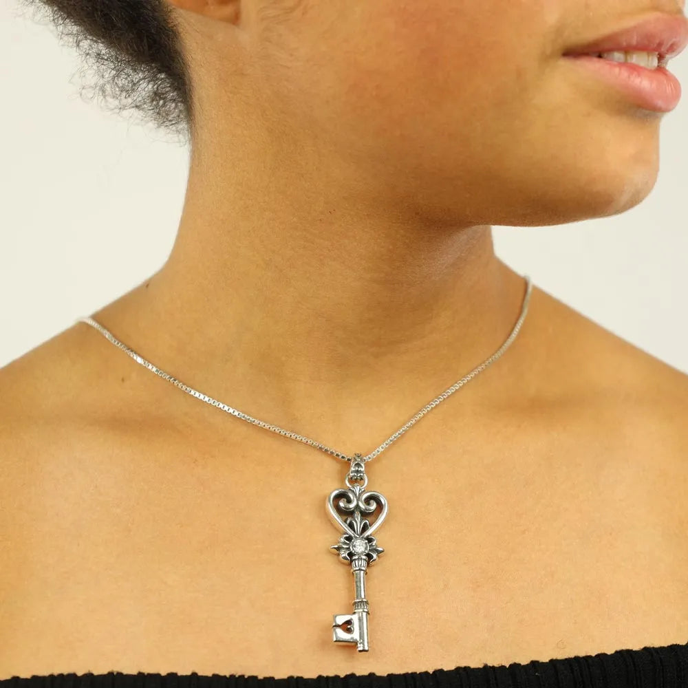 Pendentif en Argent - Motif "Clef"