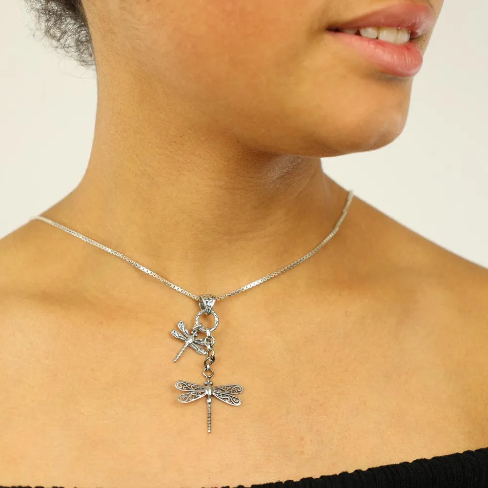Sterling Silver Pendant - "Dragonfly" Design