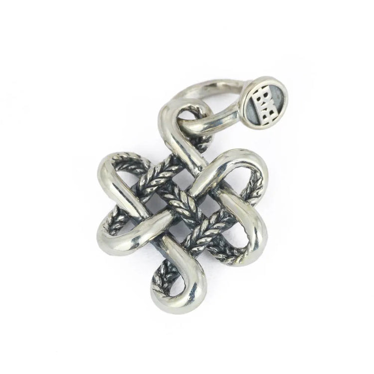 Pendentif en Argent - Motif "Nœud tibétain"