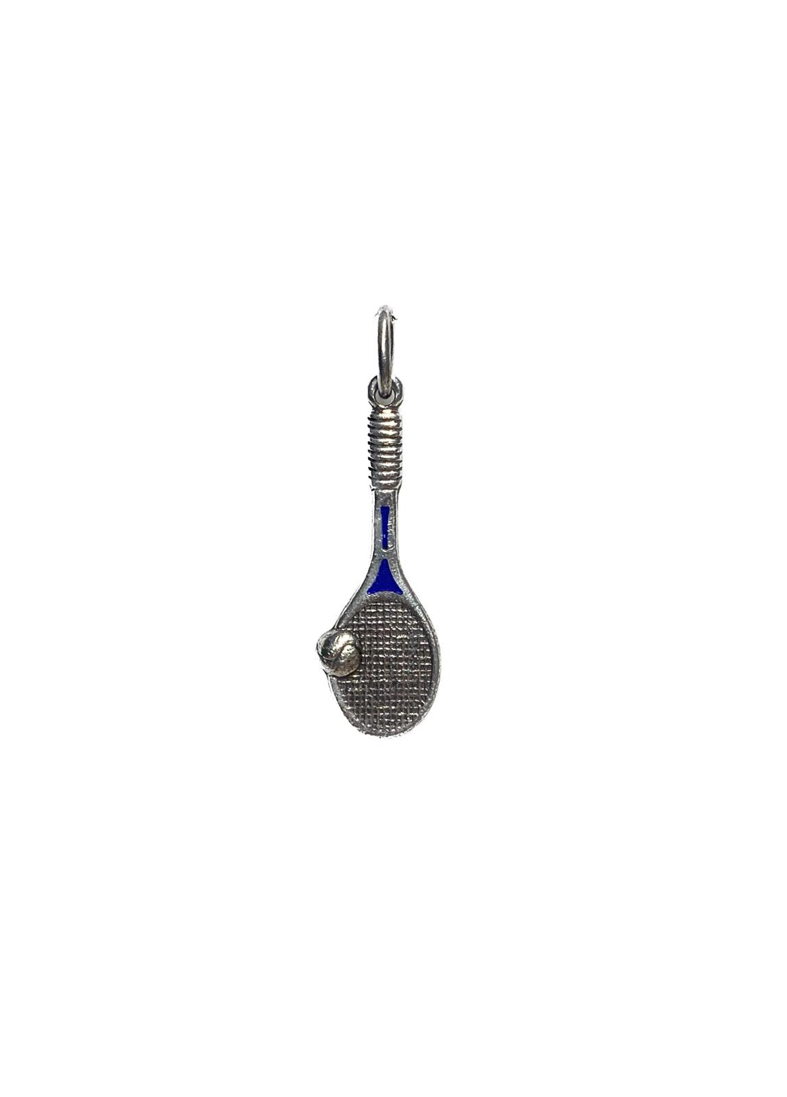 Sterling Silver Pendant - "Tennis Racket" Design