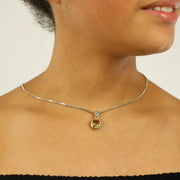 Pendentif en Argent avec Citrine