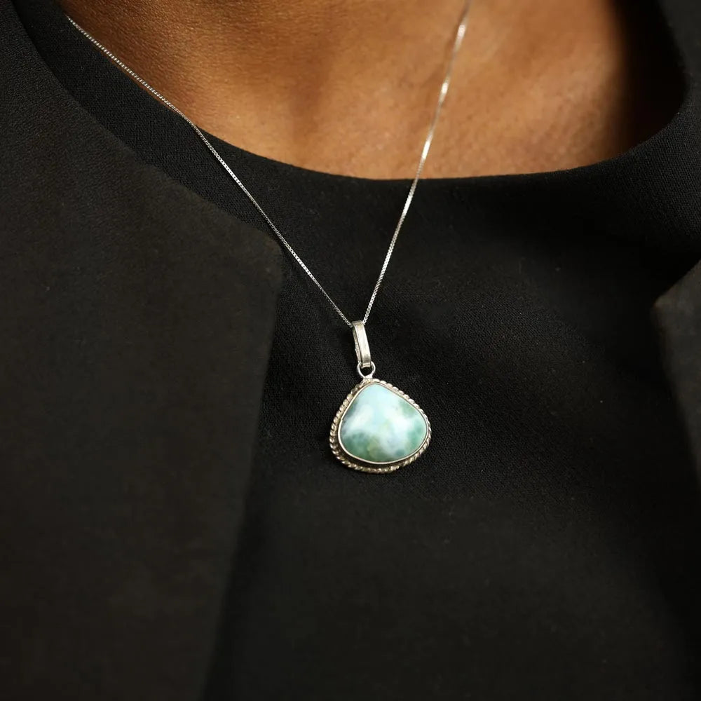Sterling Silver Pendant with Turquoise