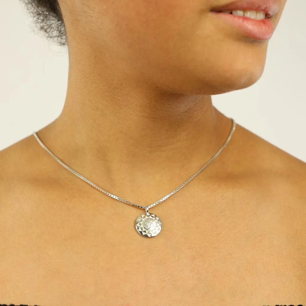 Sterling Silver Pendant – "Om Symbol" Design