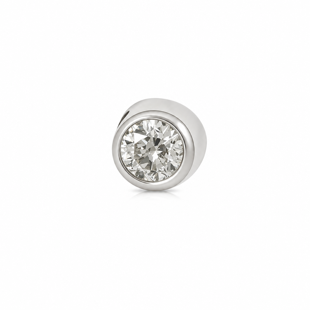 Pendentif en Or blanc 18k avec Diamant