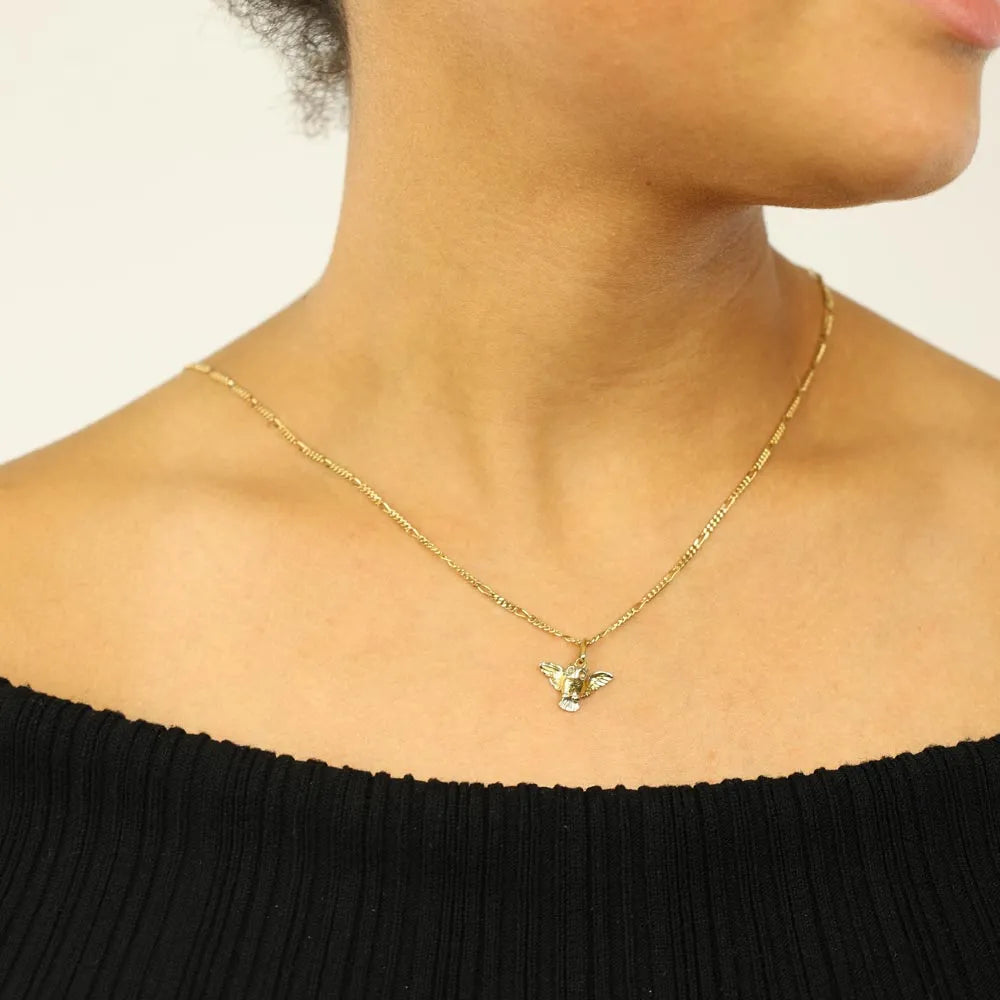 Pendentif en Or jaune 18k - Motif "Chouette"