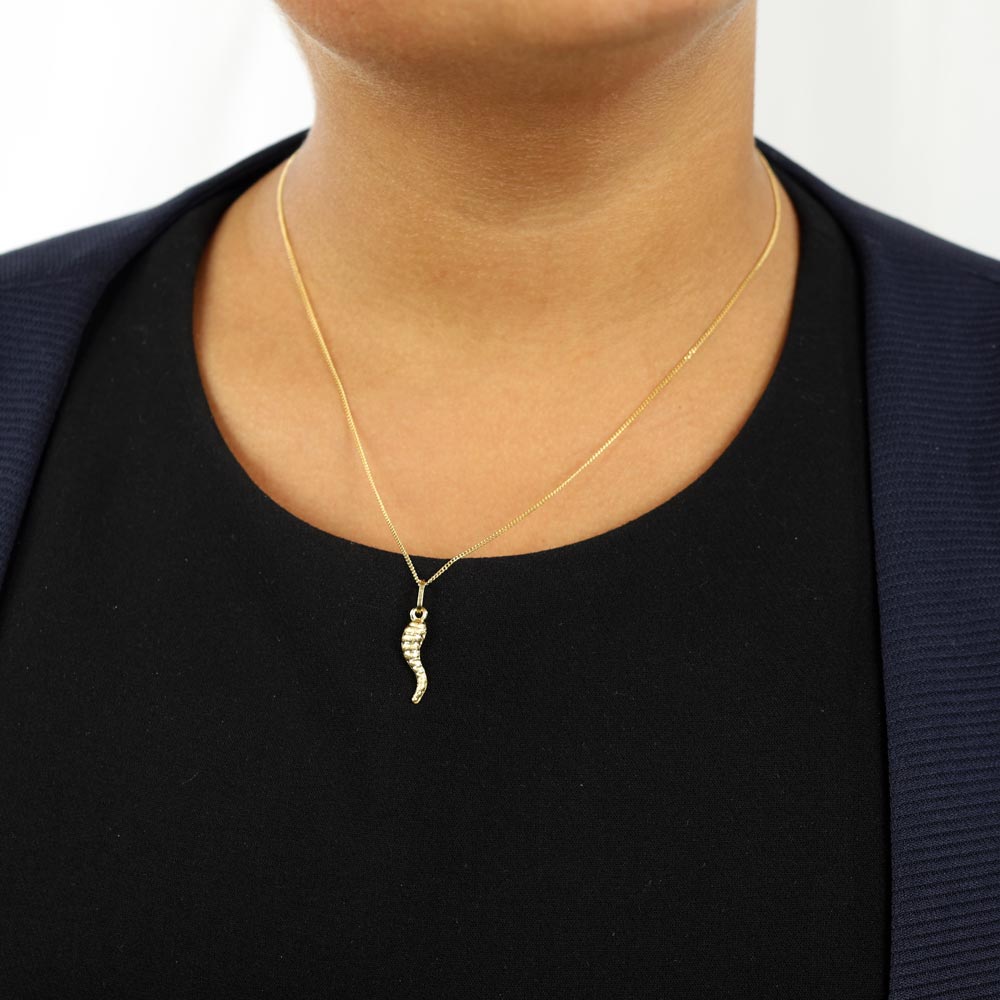 18k Yellow Gold Pendant - "Horn of Plenty" Motif