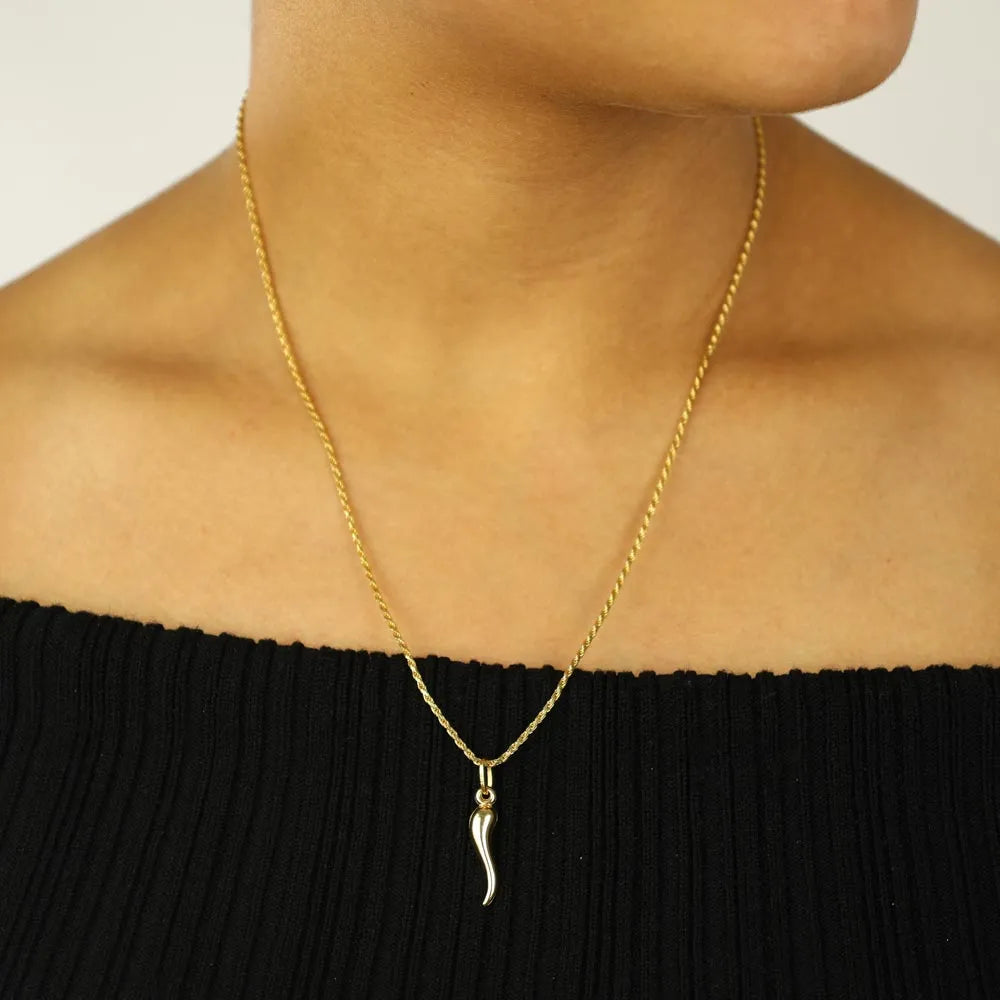 18k Yellow Gold Pendant - "Cornucopia" Design