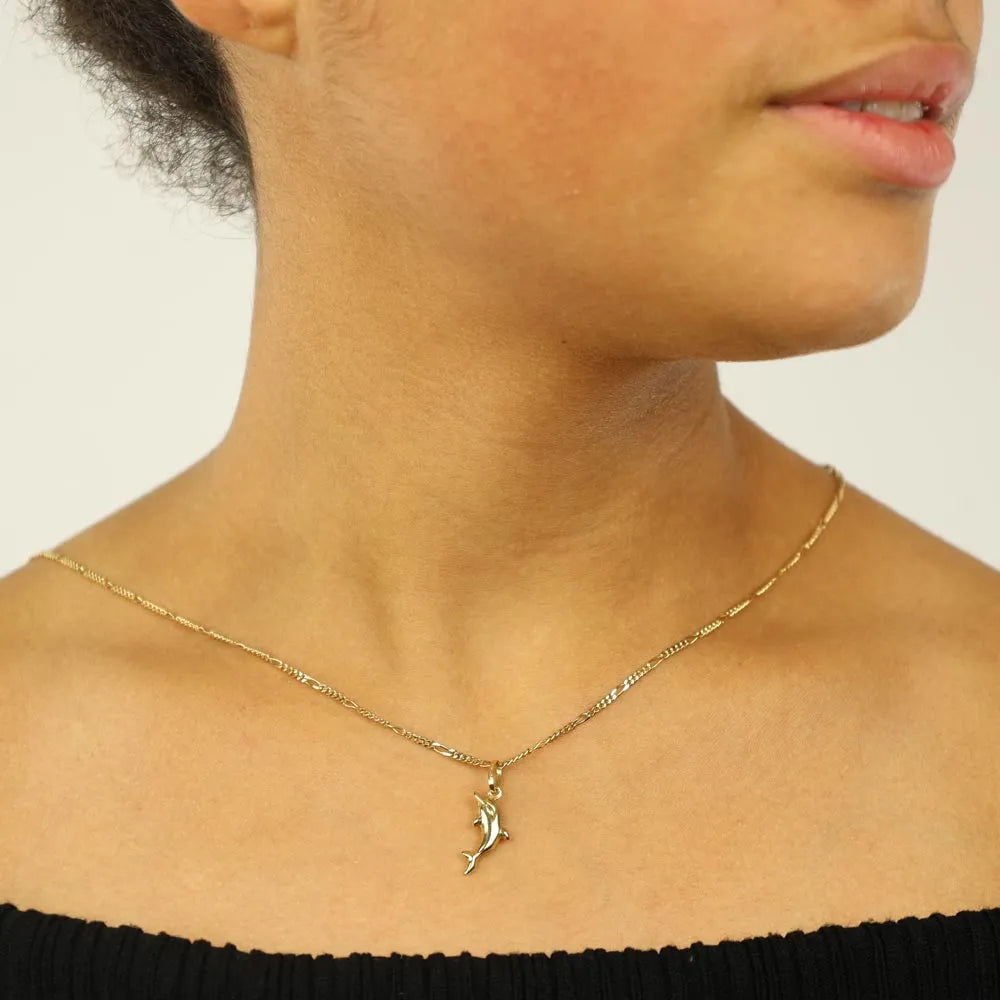 Pendentif en Or jaune 18k - Motif "Dauphin"