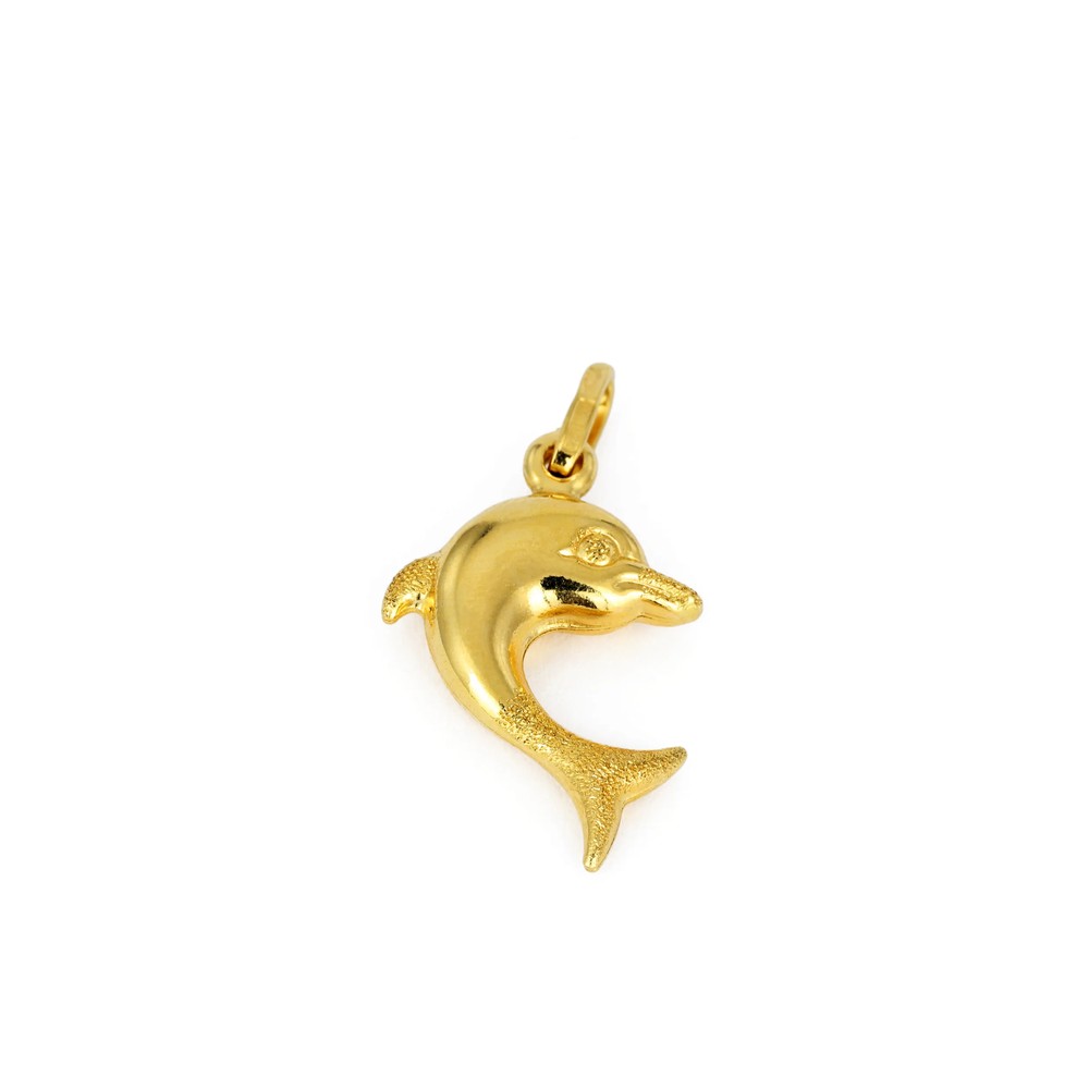 Pendentif en Or jaune 18k - Motif "Dauphin"