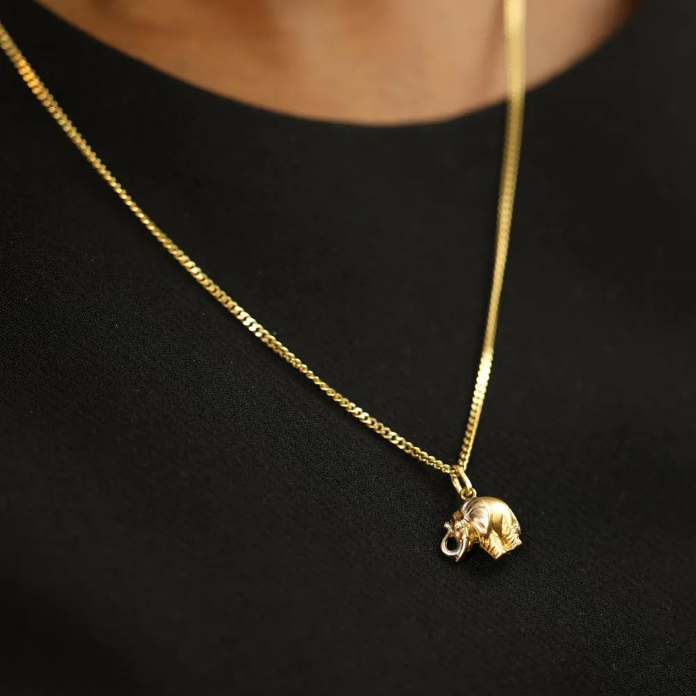 Pendentif en Or jaune 18k - Motif "Elephant"
