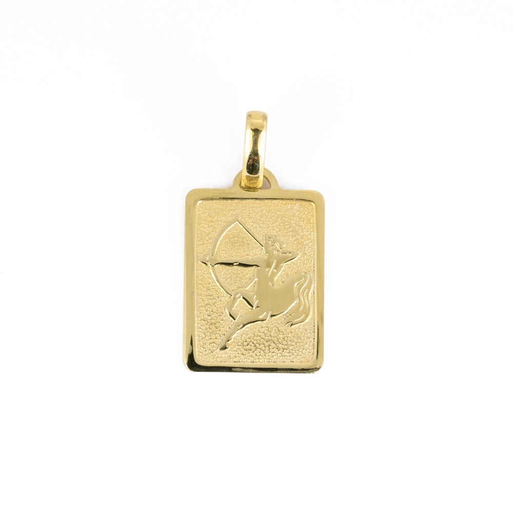 Pendentif en Or jaune 18k - Motif "Signe du zodiaque Sagittaire"
