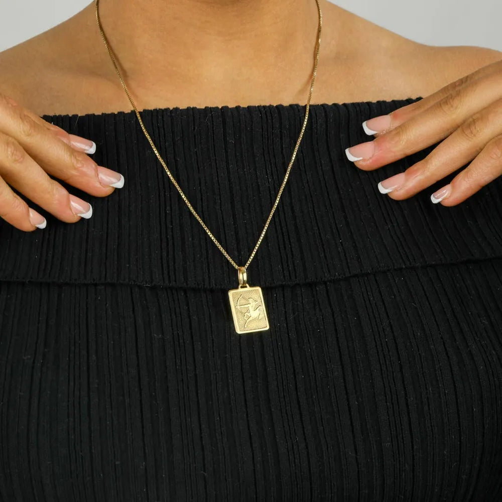 Pendentif en Or jaune 18k - Motif "Signe du zodiaque Sagittaire"