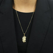 Pendentif en Or jaune 18k - Motif "Tete de Jesus"