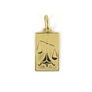 Pendentif en Or jaune 18k - Signe astrologique "Balance"