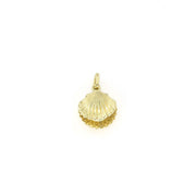 18k Yellow Gold Pearl Shell Pendant