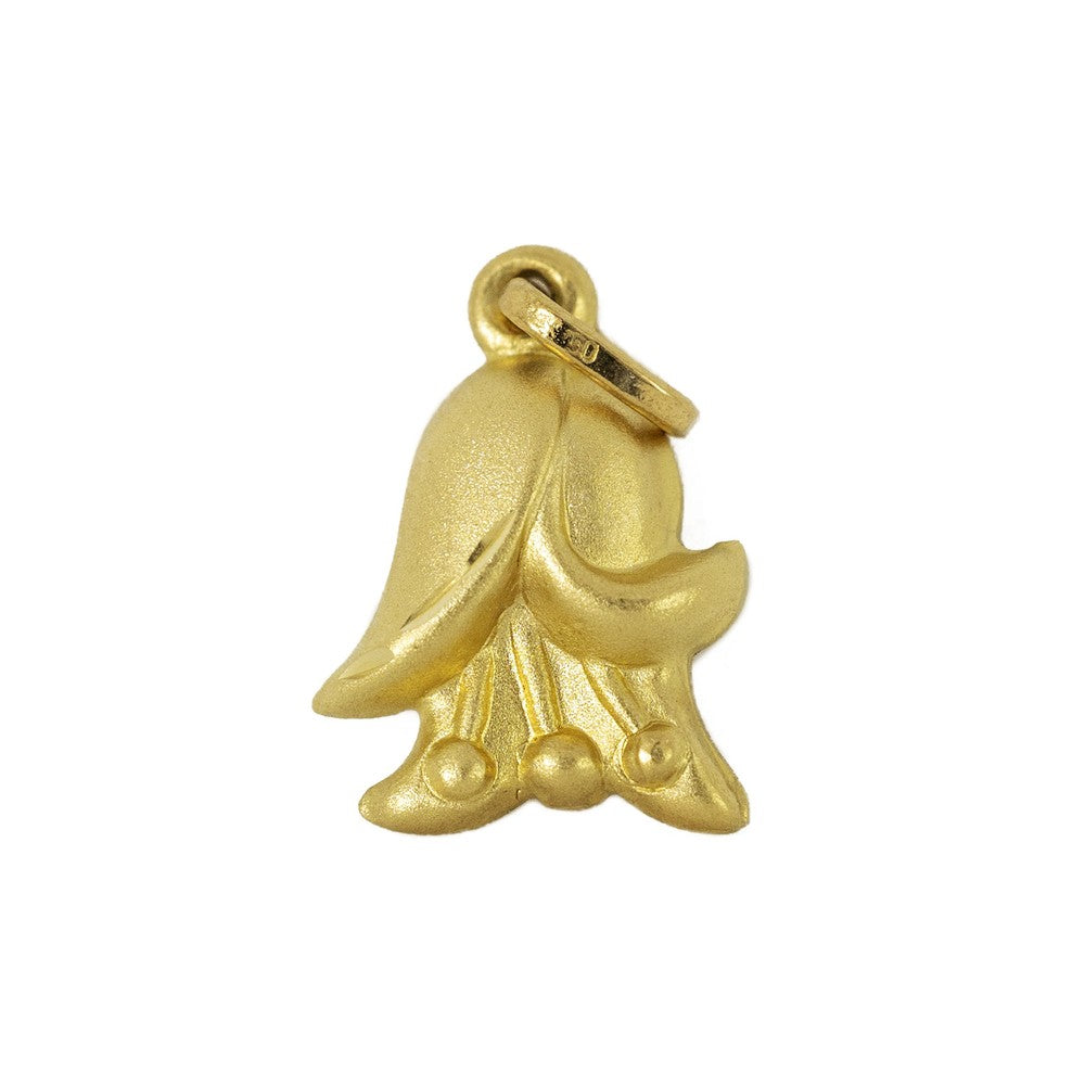 Pendentif en or jaune 18k - Motif "Fleur"