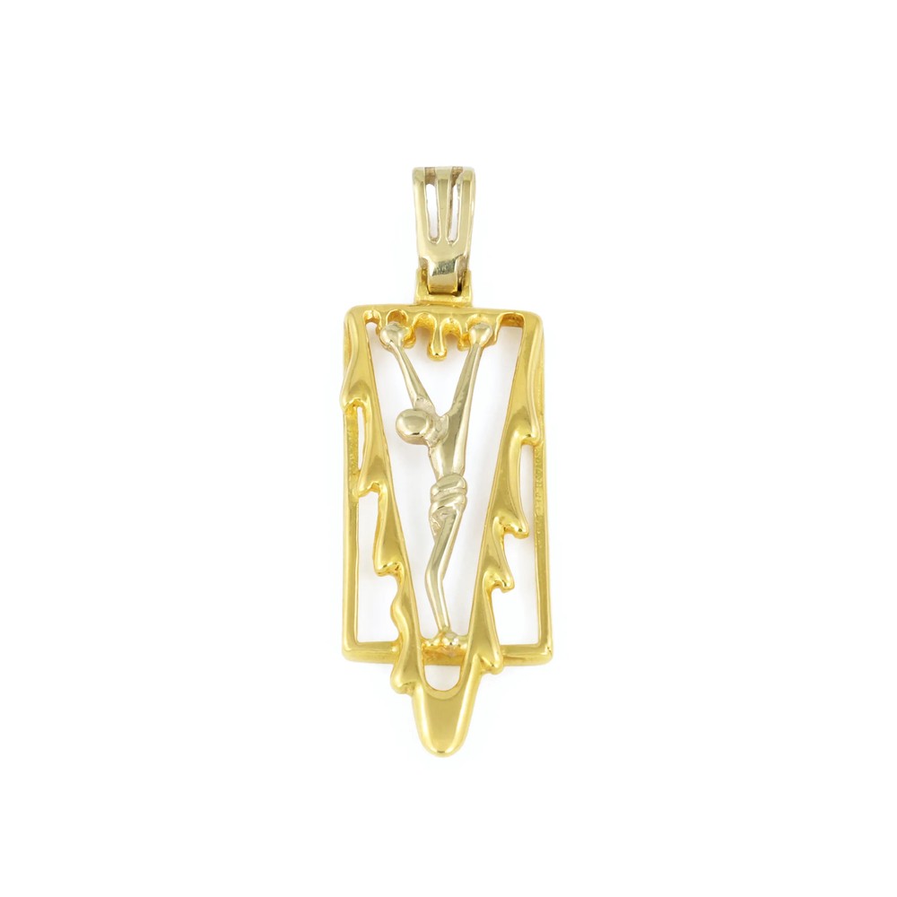 Pendentif en or jaune 18k - Motif "Jésus"