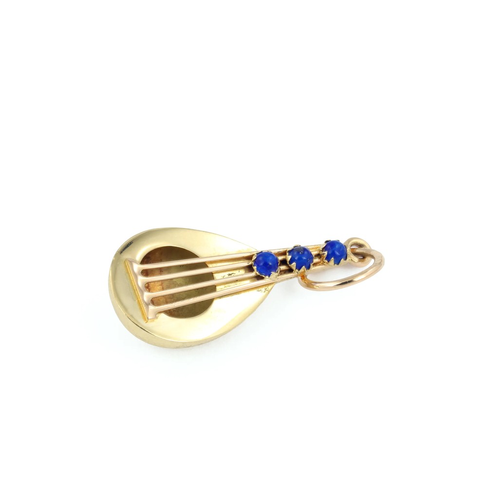 Pendentif en or jaune 18k - Motif "Luth"