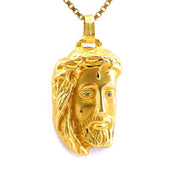Pendentif en or jaune 18k - Motif "Tête de Jesus"