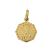 Pendentif en or jaune 18k - Motif "Vierge Marie"