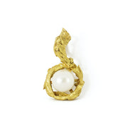 Pendentif en or jaune 18k avec Perle de culture