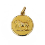 Pendentif en or jaune 8k - Motif "Signe du zodiaque Taureau"