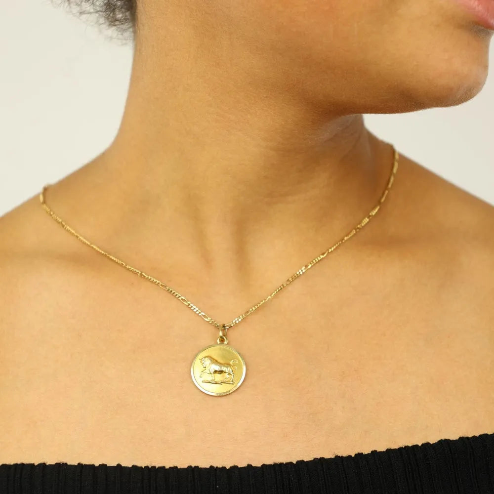 Pendentif en or jaune 8k - Motif "Signe du zodiaque Taureau"