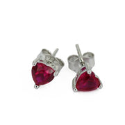 Puces d'oreilles en Argent avec Verre taillé