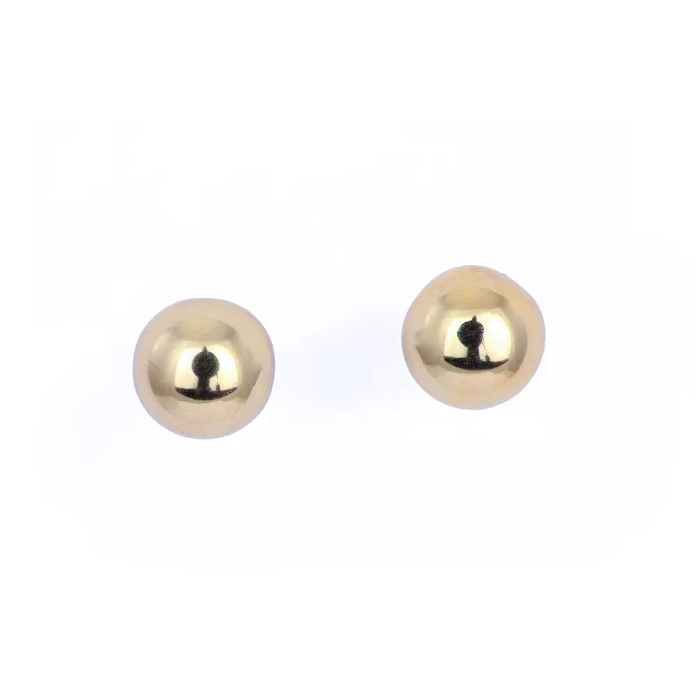 Puces d'oreilles en or jaune 18k - Motif "Sphère"