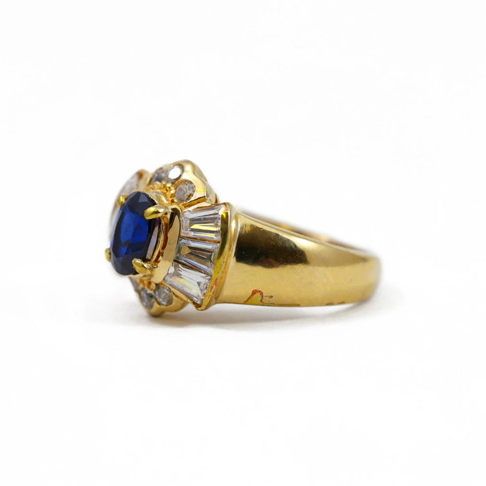 Bague en Or avec saphir