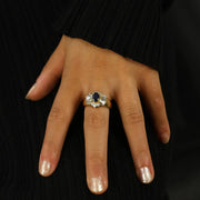 Bague en Or avec saphir