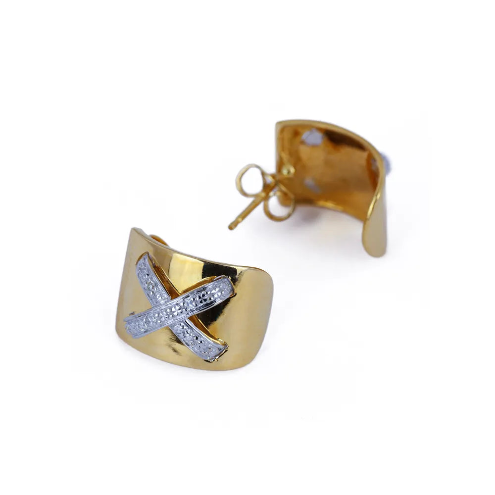 Parure Bague et Boucles d'oreilles en Or jaune 18k