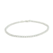 Bracelet en Or blanc 18K - Maille "Boule"