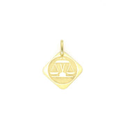 Pendentif en Or jaune 18k - Signe astrologique "Balance"