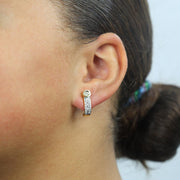 Boucles d'oreilles en Or jaune 18k avec Diamants