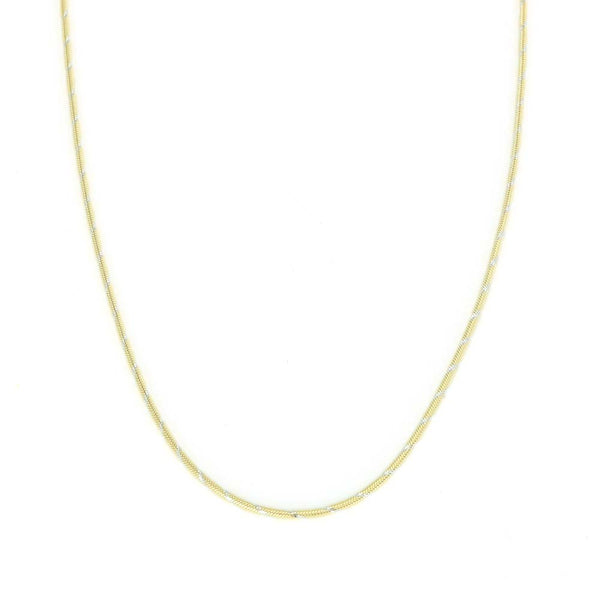 Chaine deux Ors 18k - Maille "Serpent"
