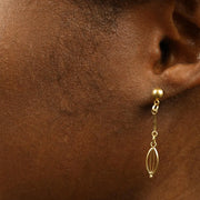 Boucles d'Oreilles en Or jaune 18k - Motif "Melon"